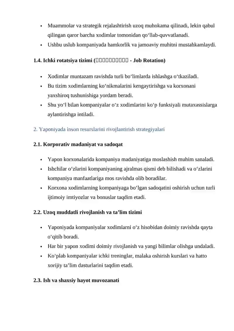 Yaponiyada inson resurslari 3