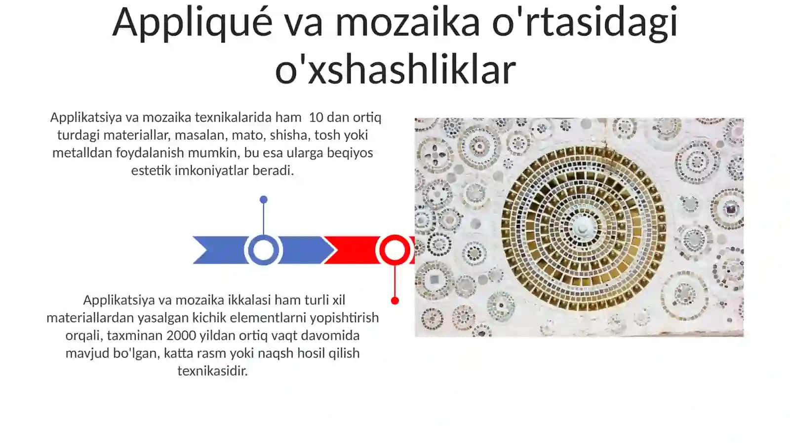 Applikatsiya va mozaika tarixi 3