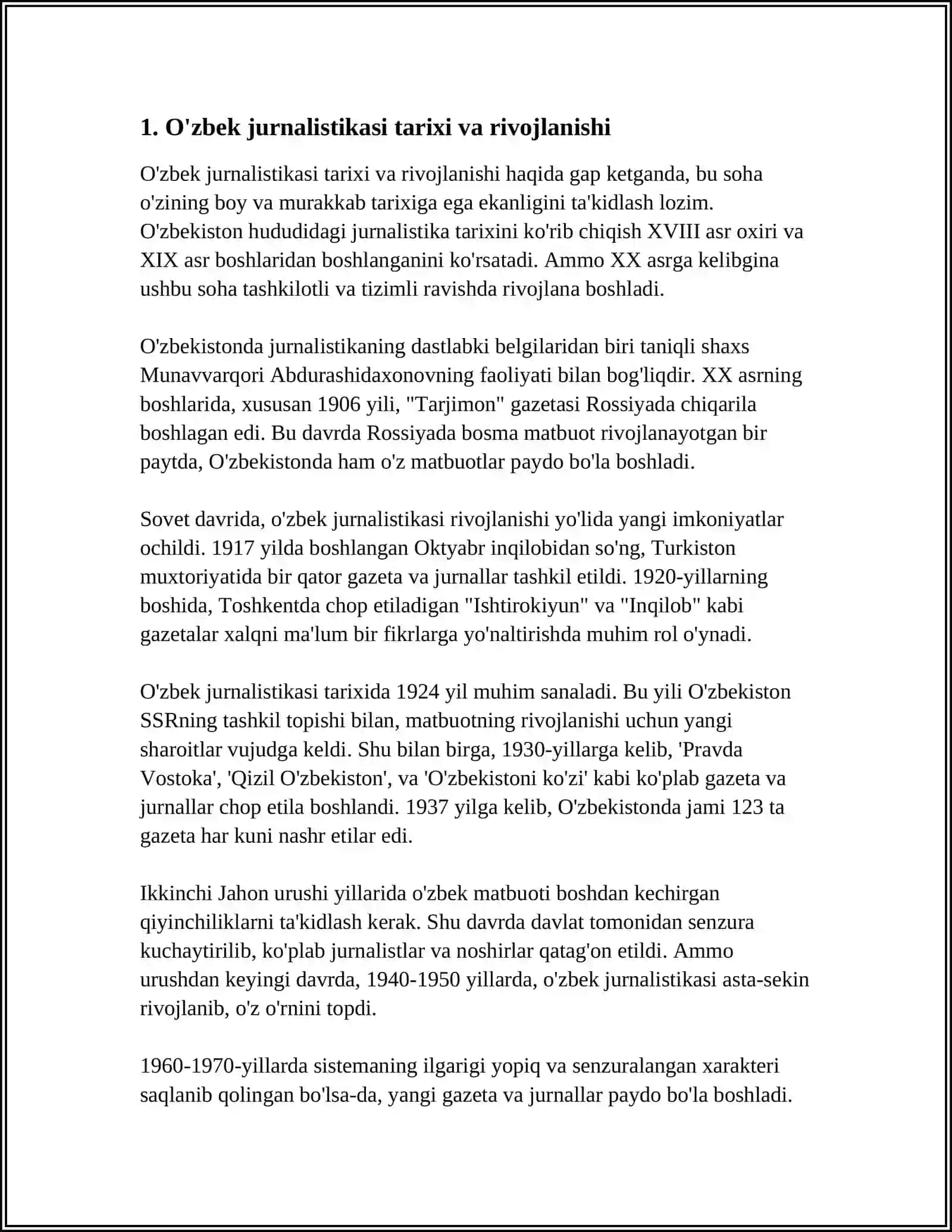 PUBLITSISTIK MAQOLA TAYYORLASH 3