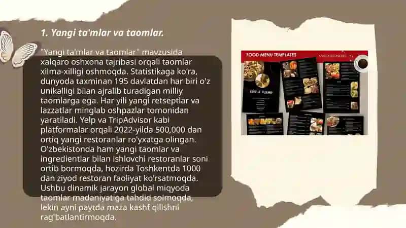 Restoranlarda mijozlar uchun innavatsion menyu yaratish 3