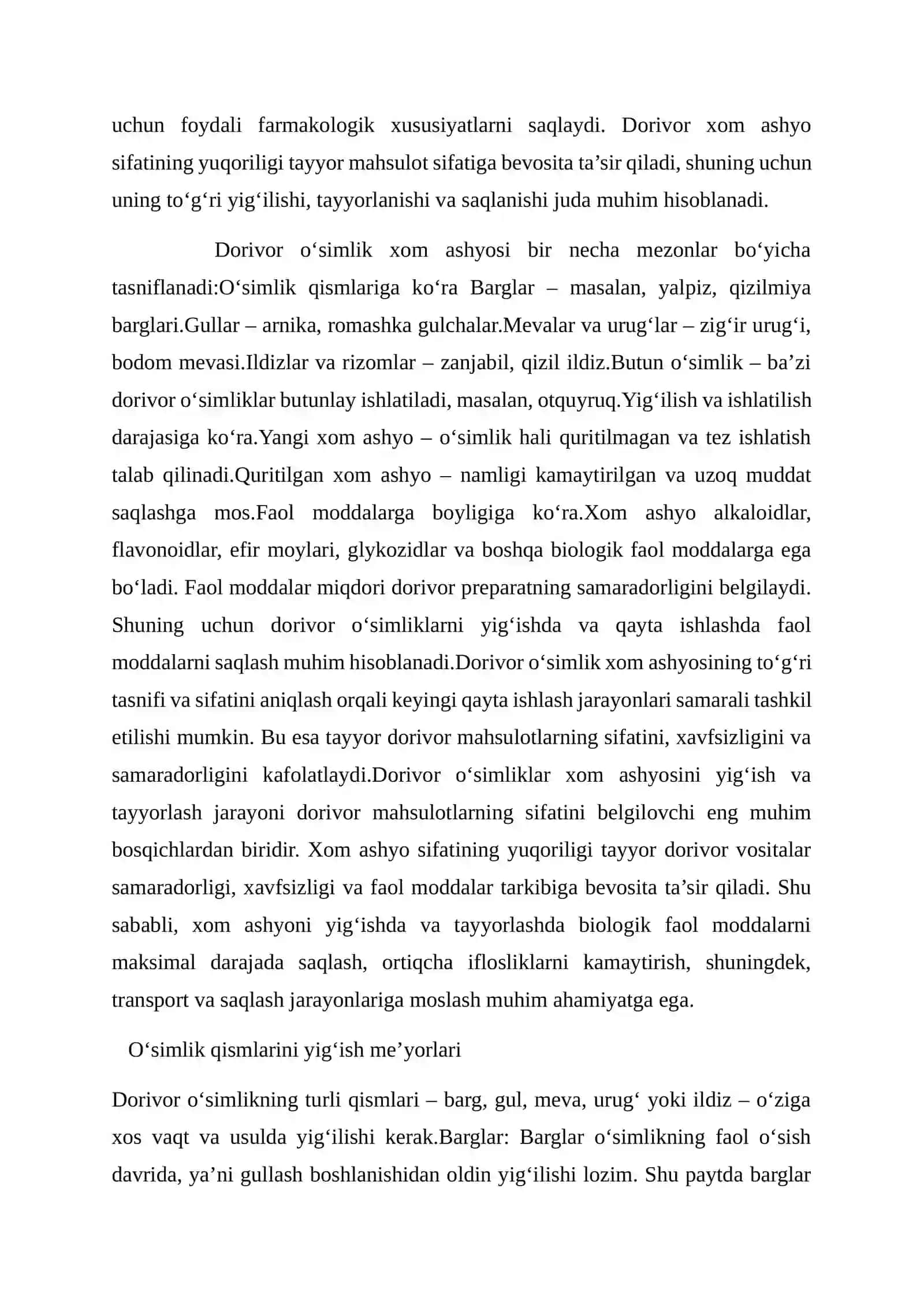 Dorivor xom ashyo zararkunandalari xamda ularga qarshi kurash chora-tadbirlari 3