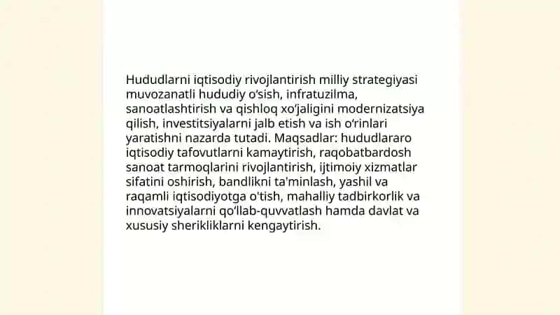 Hududlarni iqtisodiy rivojlantirish bo'yicha davlat siyosati 3