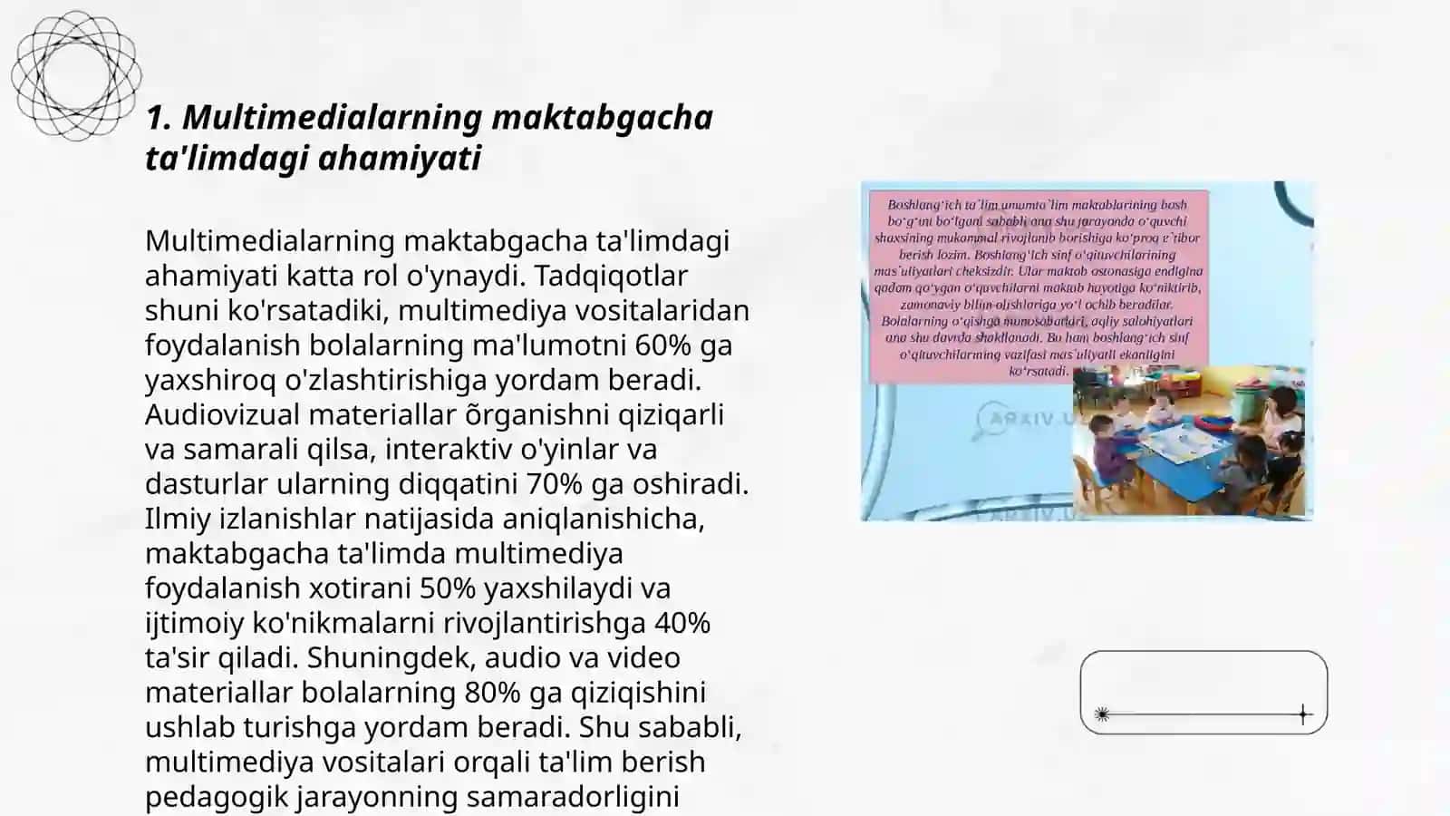 Maktabgacha ta'lim tashkilotlarida multmedialardan foydalanish 3