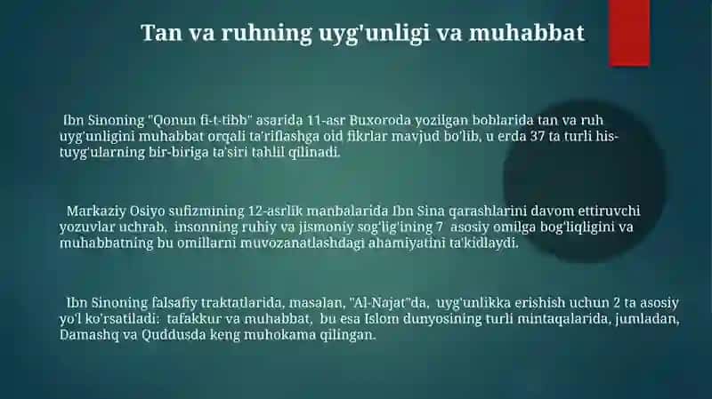 Ibn Sino va irfoniy ishq falsafasi 3