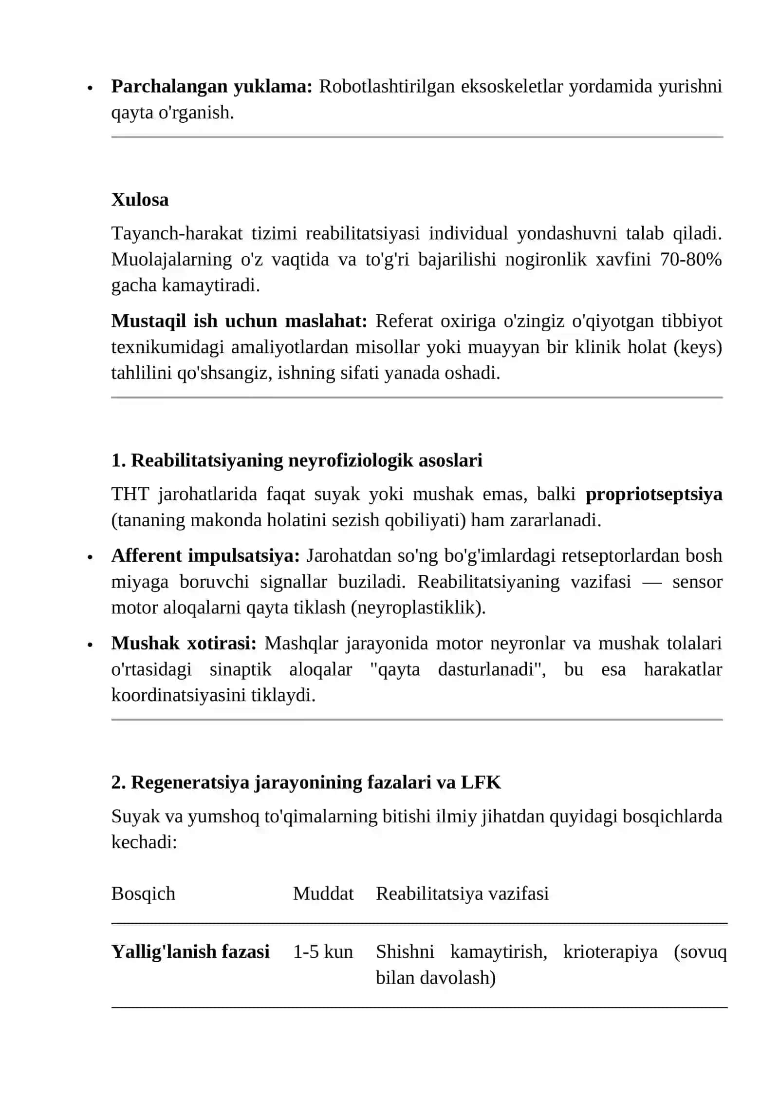 Tayanch-harakat tizimi shikastlanishlarida reabilitatsiya. Sinishlar, bo'g'im operatsiyalari va umurtqa pog'onasi kasalliklarida tiklanish 3