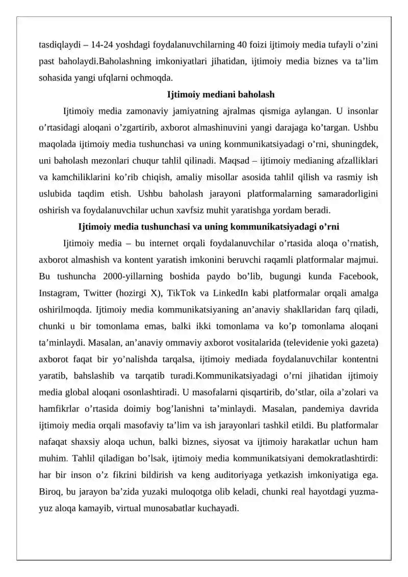 Ijtimoiy mediani baholash 3
