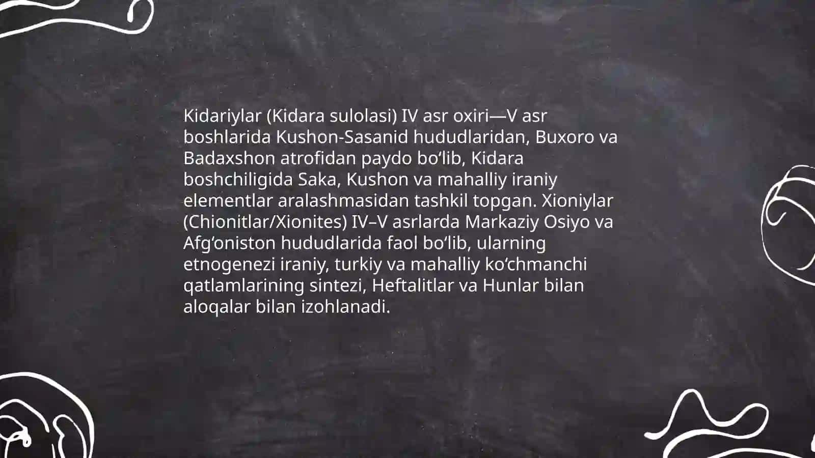 Kidariylar va Xioniylar davlatining vujudga kelishi 3