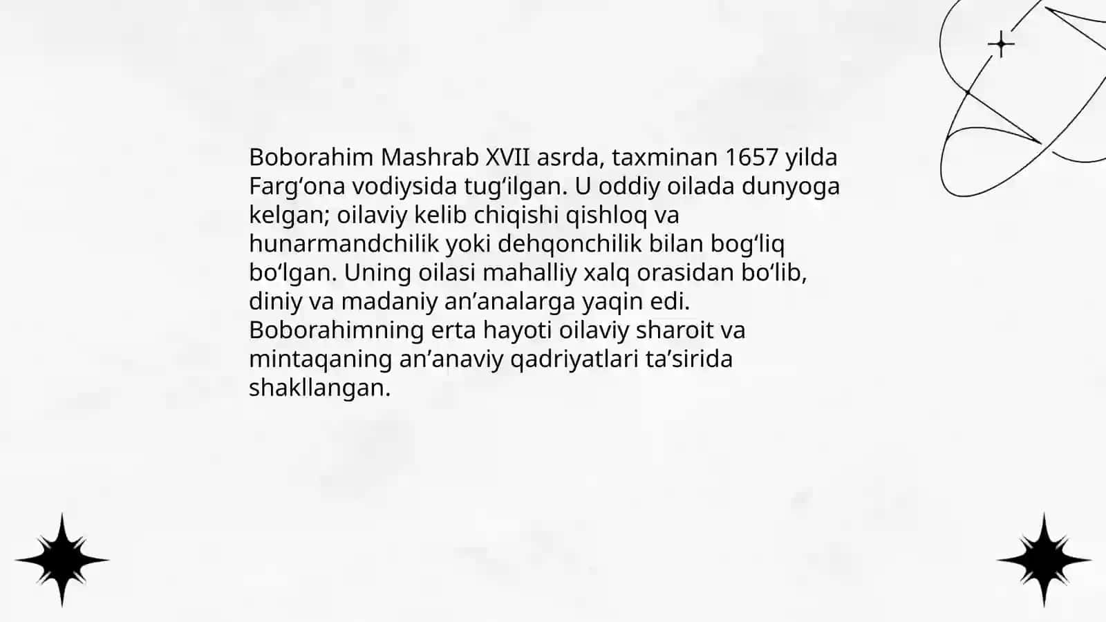 Boborahim Mashrab hayoti va ijodi 3