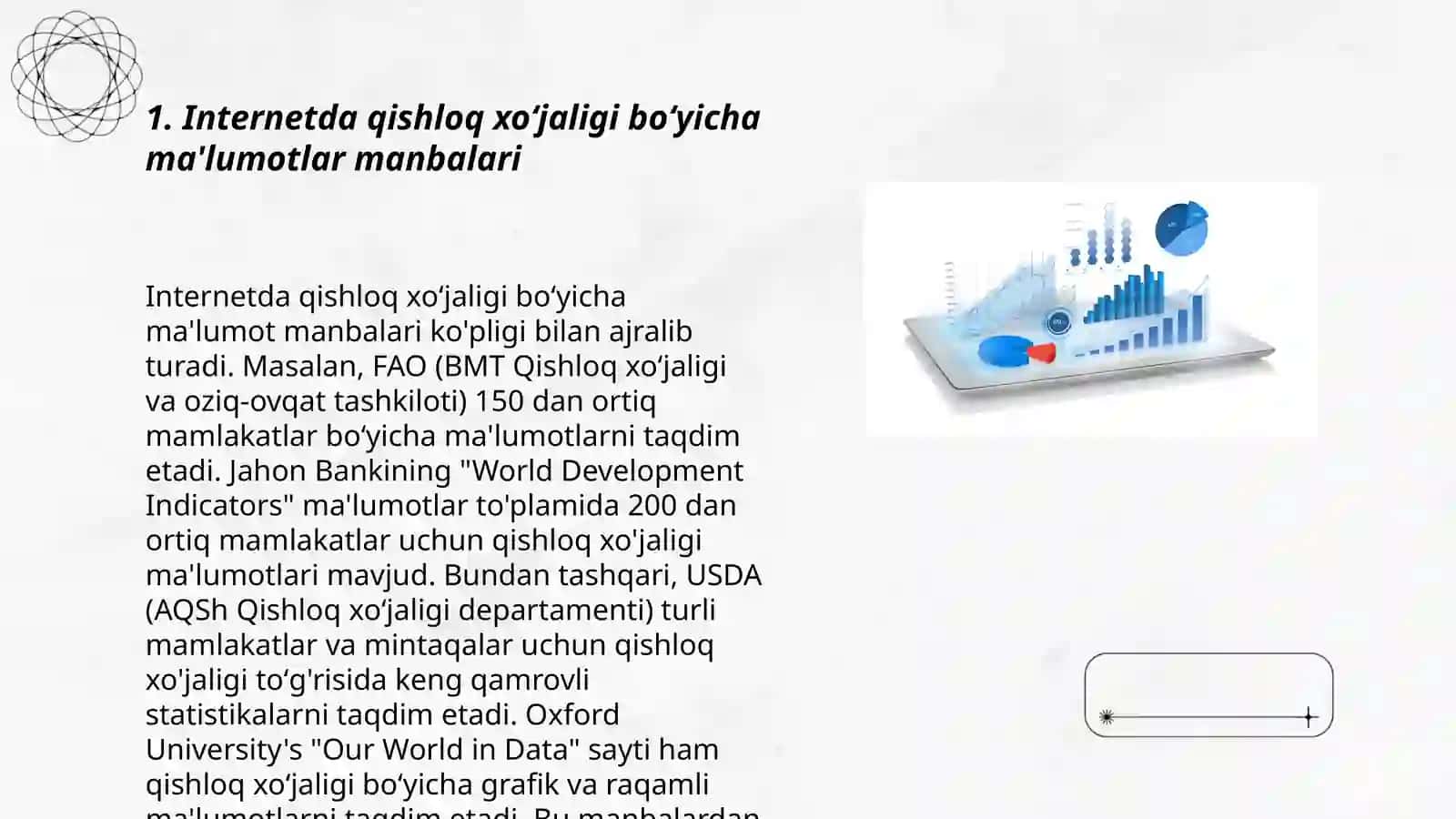 Internetda qishloq xoʻjaligi boʻyicha ma'lumotlar manbalari 3