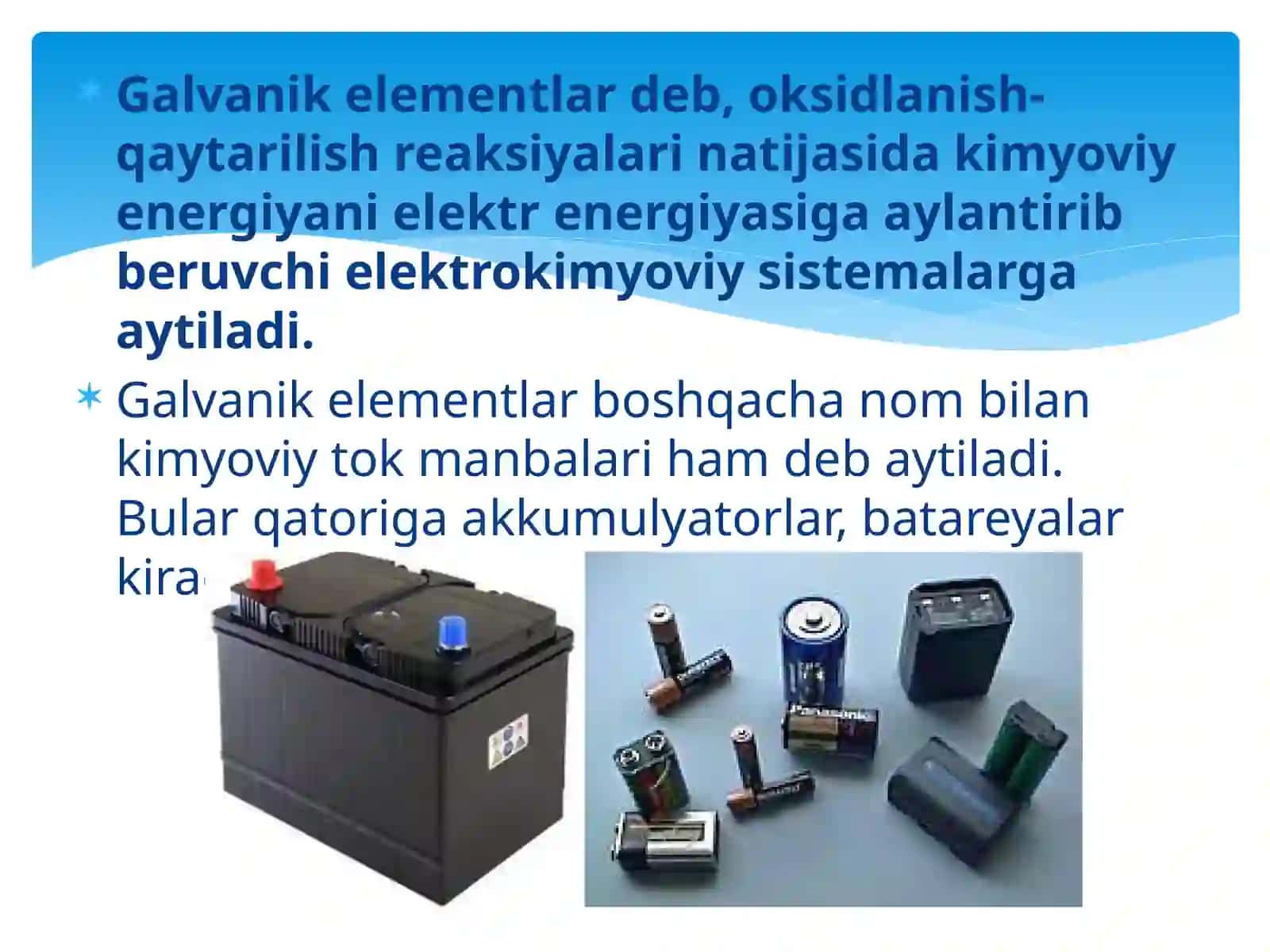 Vodorod elektrodi gal'vanik element haqida tushincha 3