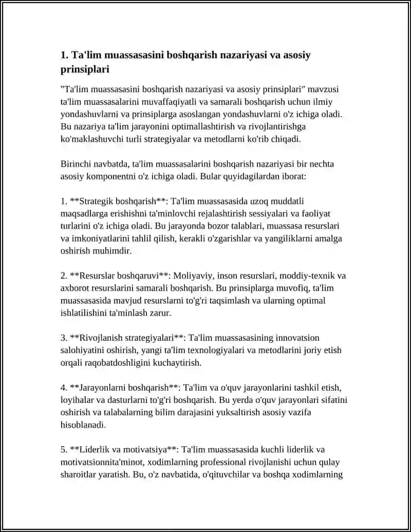 TA'LIM MUASSASASINI BOSHQARISH ASOSLARI 3