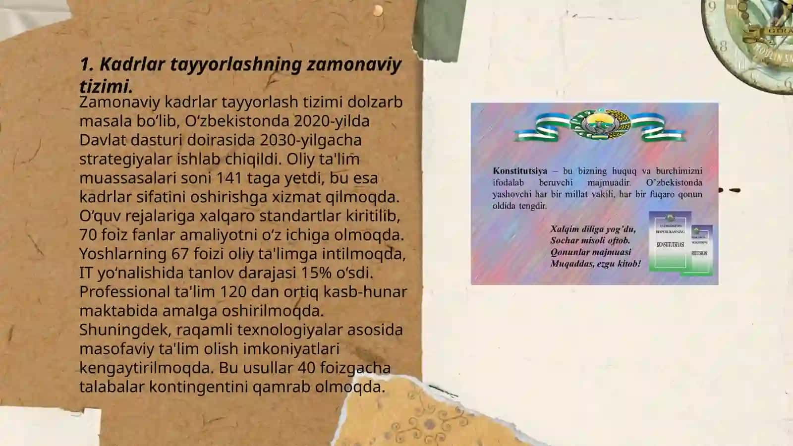 Kadrlar tayyorlash va ta'lim sohasini isloh qilish 3