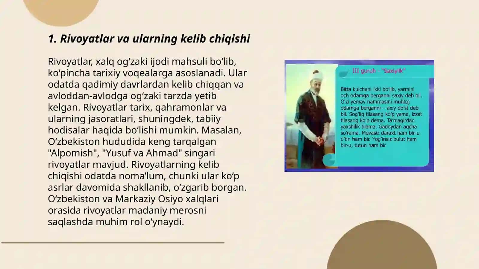 Rivoyat matni va ularni badiiy oʻqish 3