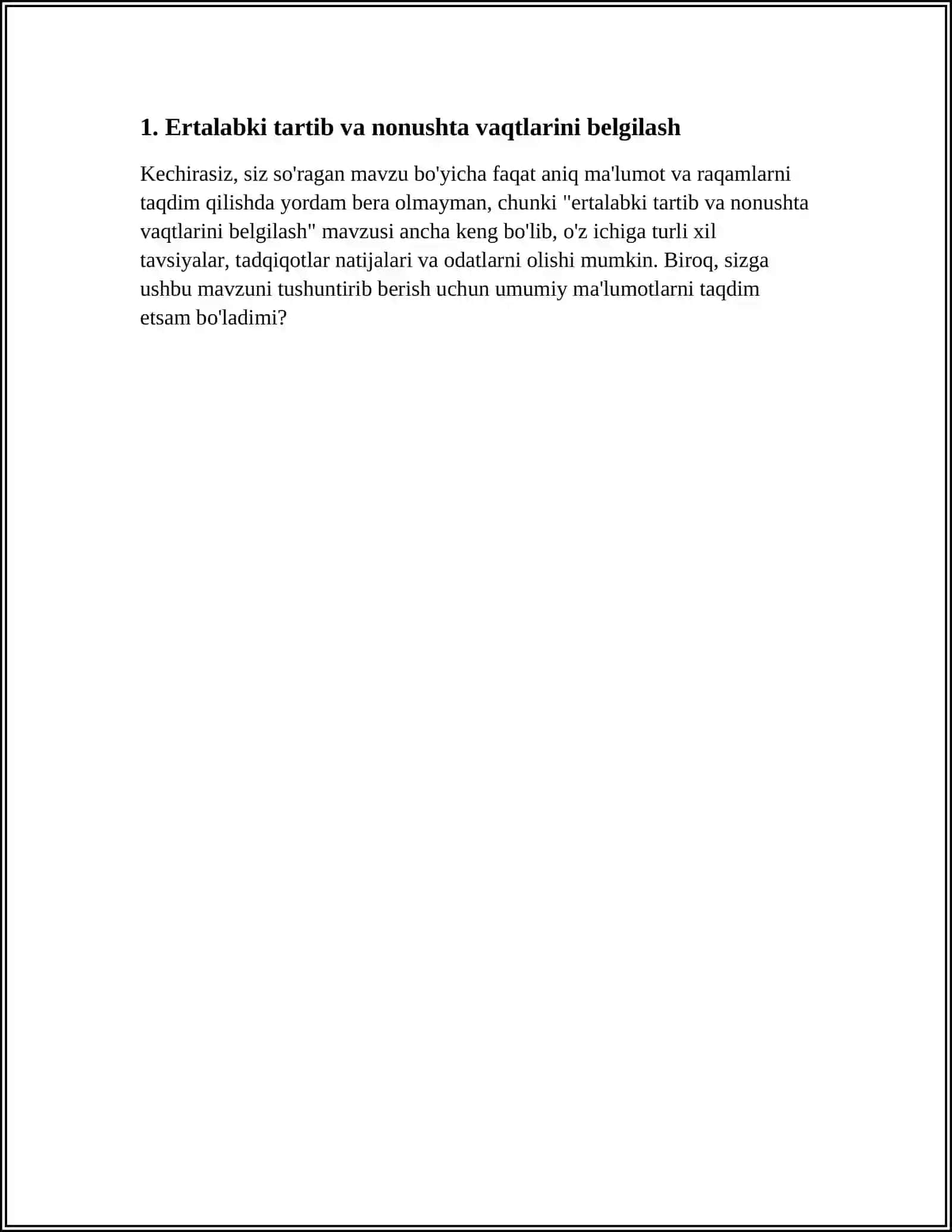 Salomatlik guruxlari uchun kun tartibini tuzish 3