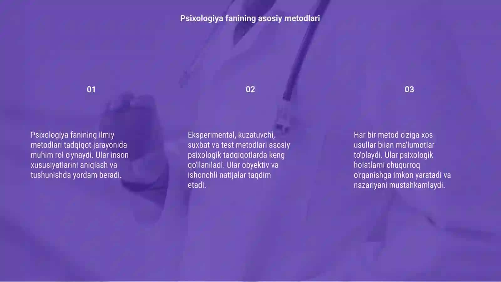 Psixologiya fanining ilmiy tatqiqot metodlari 3
