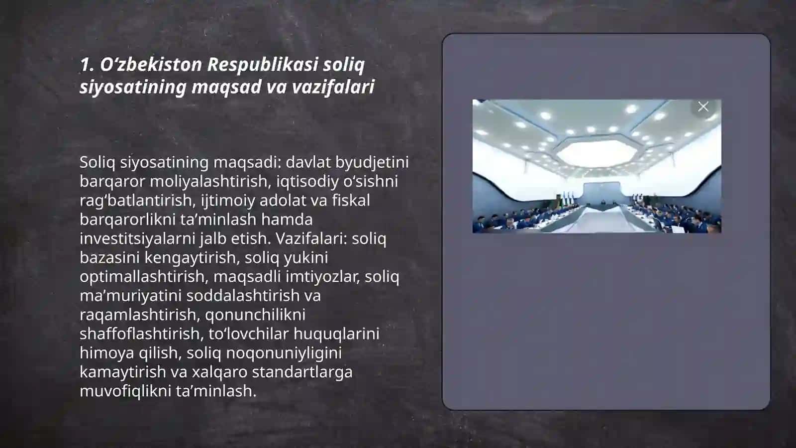 Oʻzbekiston respublikasi soliq siyosati va uni rivojlantirish 3
