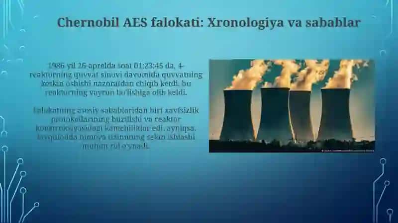 Chernobil AES falokati: sabablari, rivojlanishi va oqibatlari 3