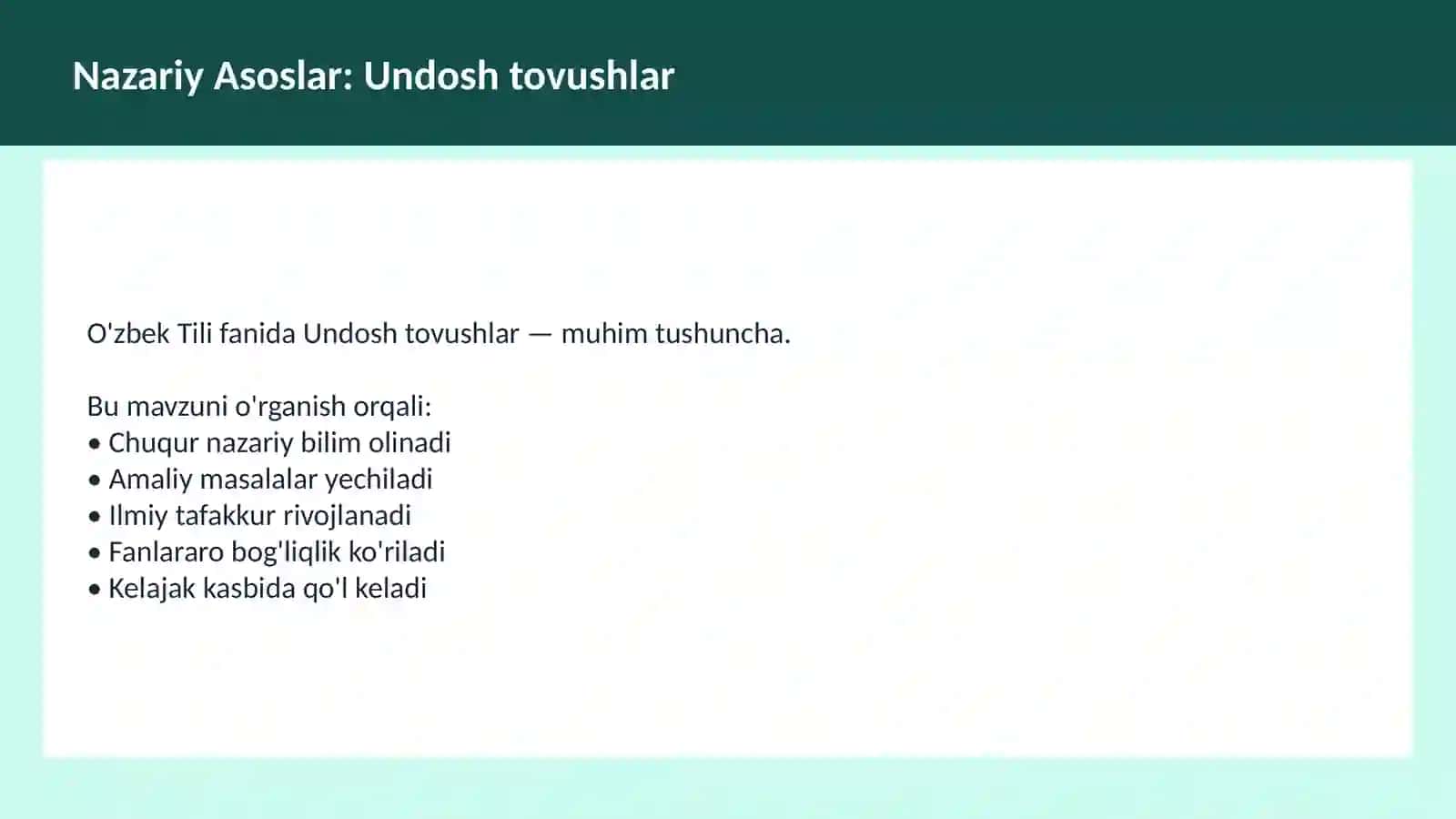O'zbek Tili (Fonetika asoslari) 3