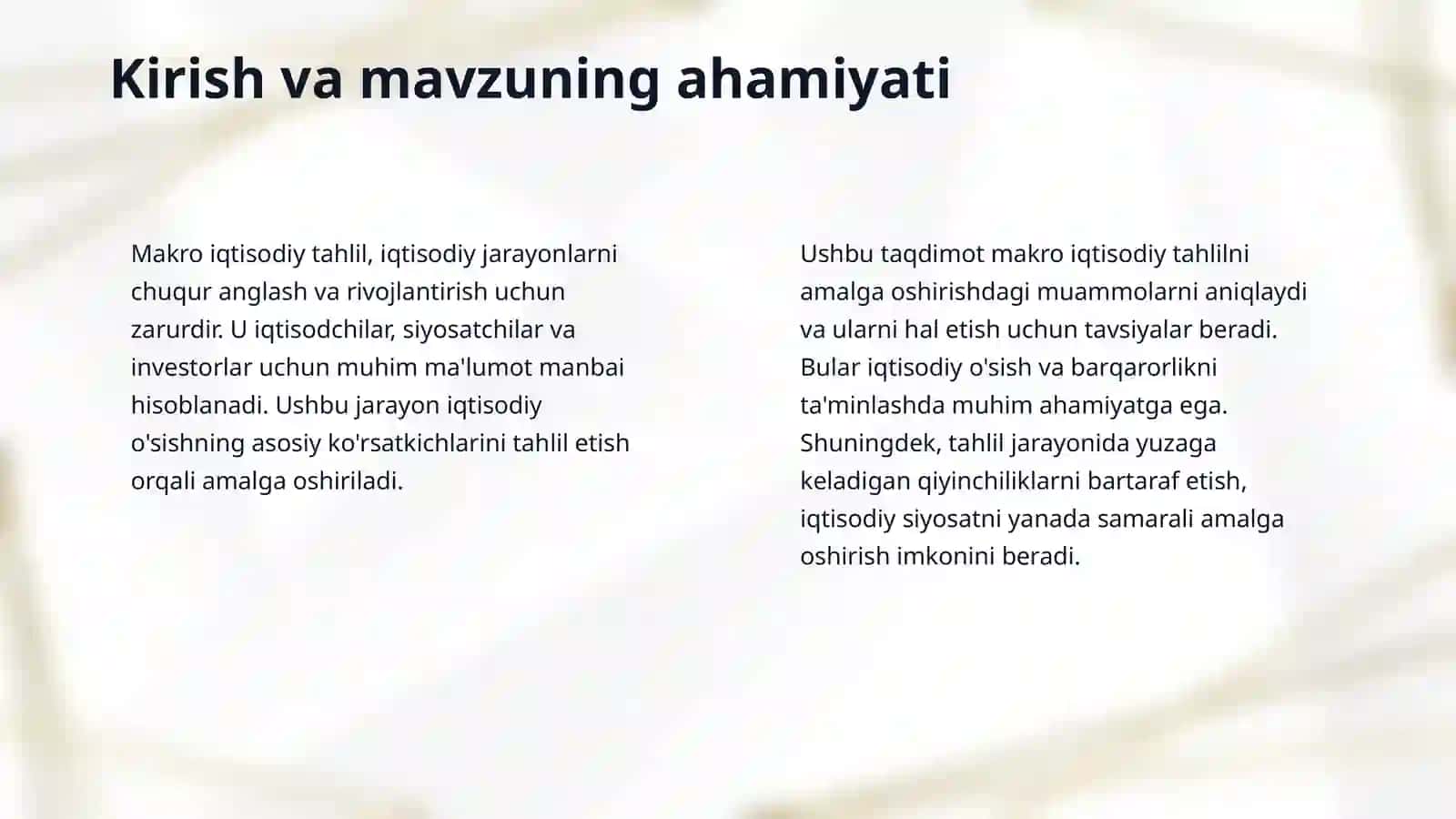 Makro iqtisodiy tahlilni  amalga oshirishdagi muamamolari 3