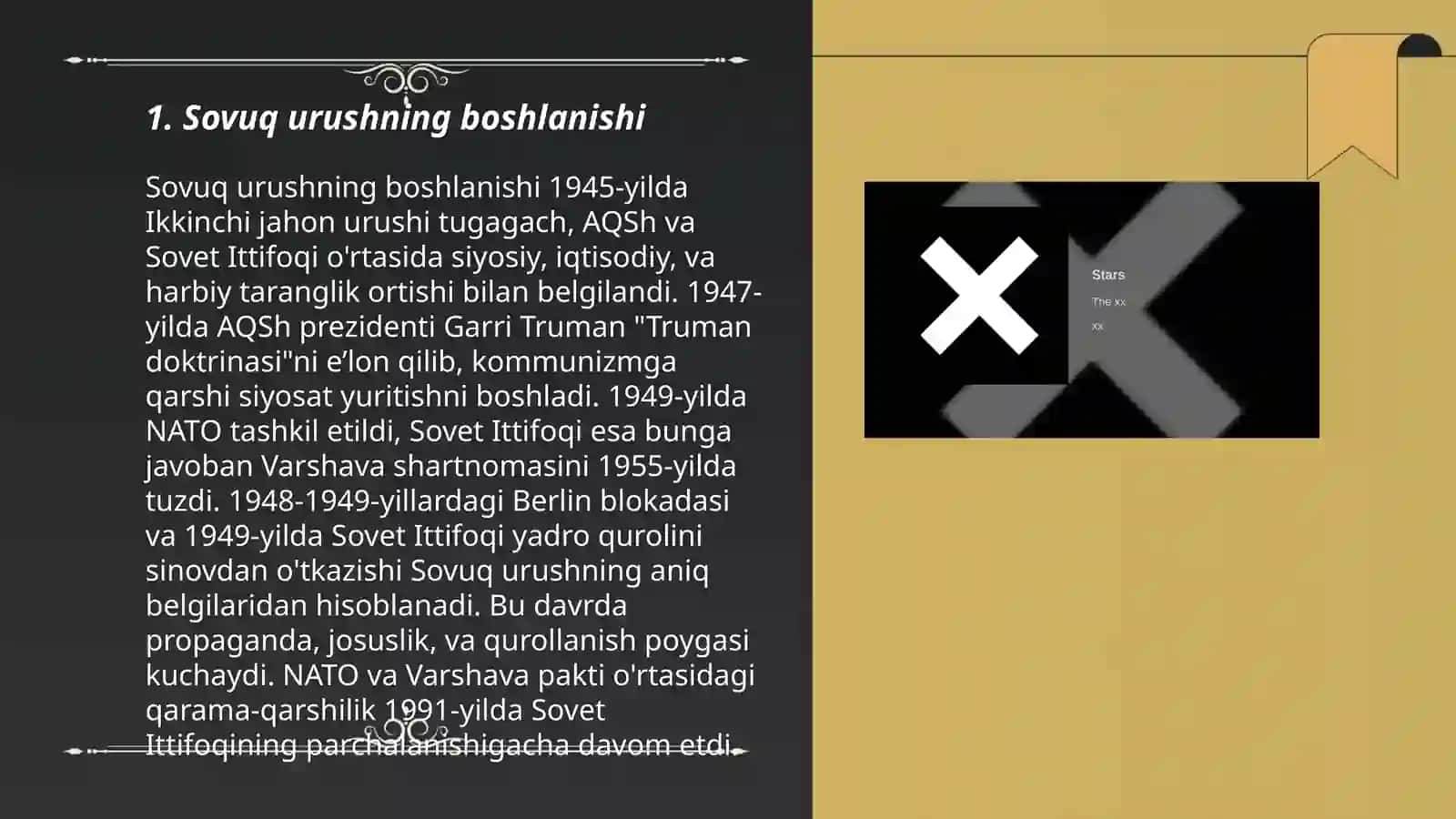 AQSh va Yevropa davlatlarida sovuq urush davrda 3