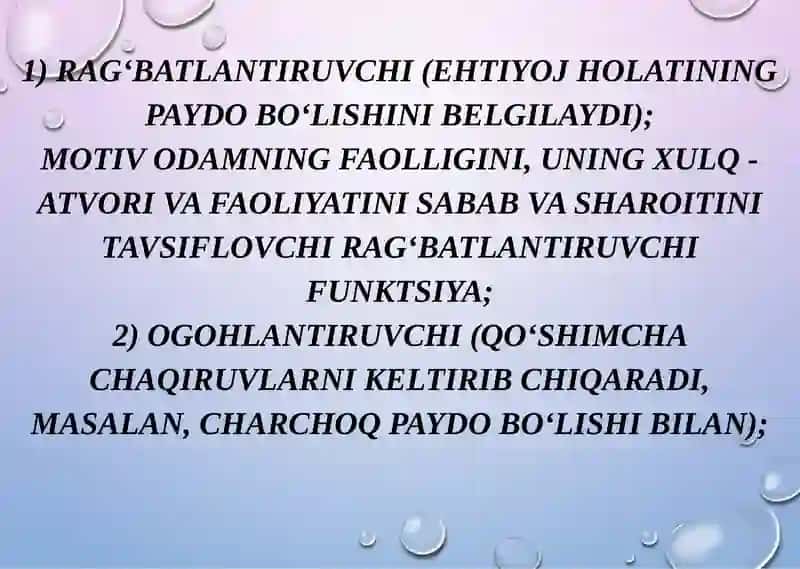 MOTIVNING TUZILISHI VA FUNKSIYALARI 3