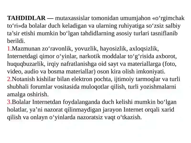 Axborotni jamiyatda tutgan o`rni va ahamiyati 3