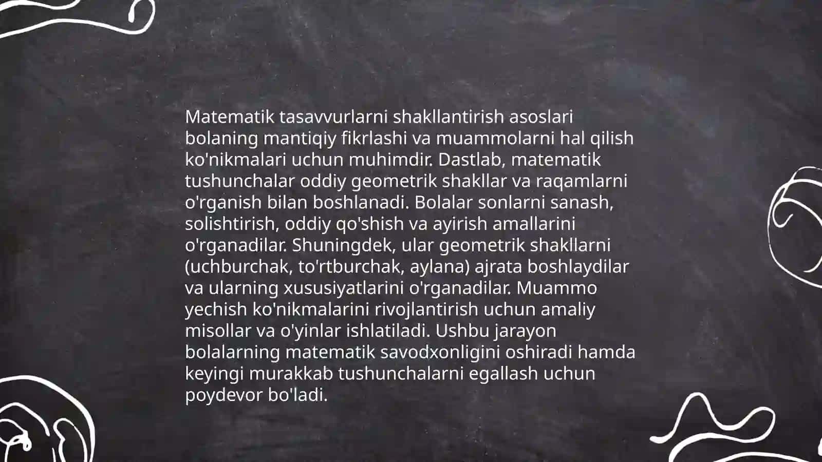 Matematik tasavvurlarni shakllantirishda ta’limning tamoyillari 3