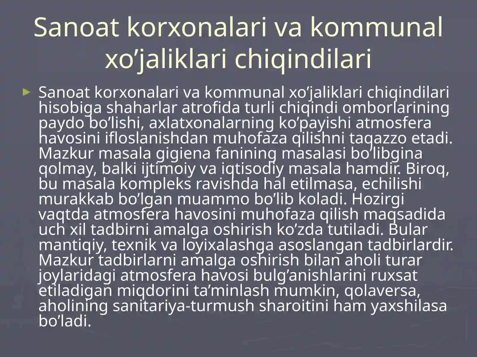 Zaharli moddalarning ruxsat etilgancha ravishda viy konsepsiyasi 3