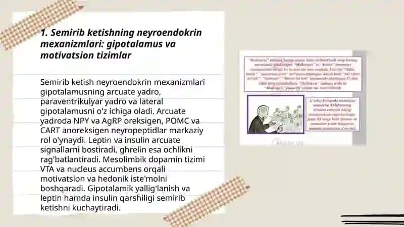 Semirib ketishning endokrinologiyasi:sabablari va oqibatlari 3