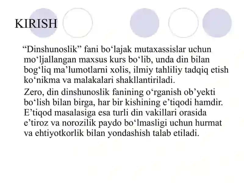 DINSHUNOSLIK FANINING PREDMETI VA FUNKSIYALARI 3