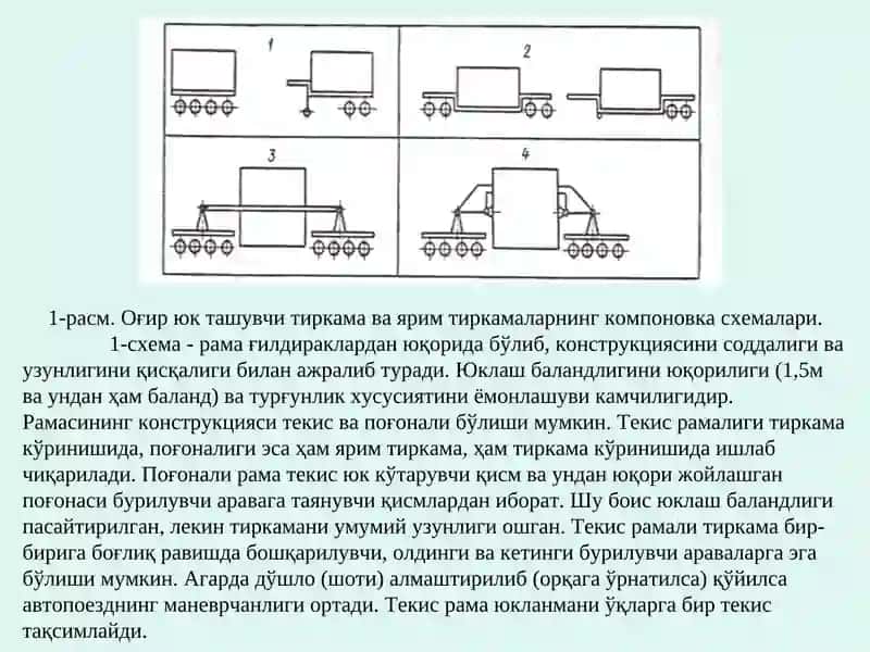 Оғир юк ташувчи тиркама ва ярим тиркамалар 3