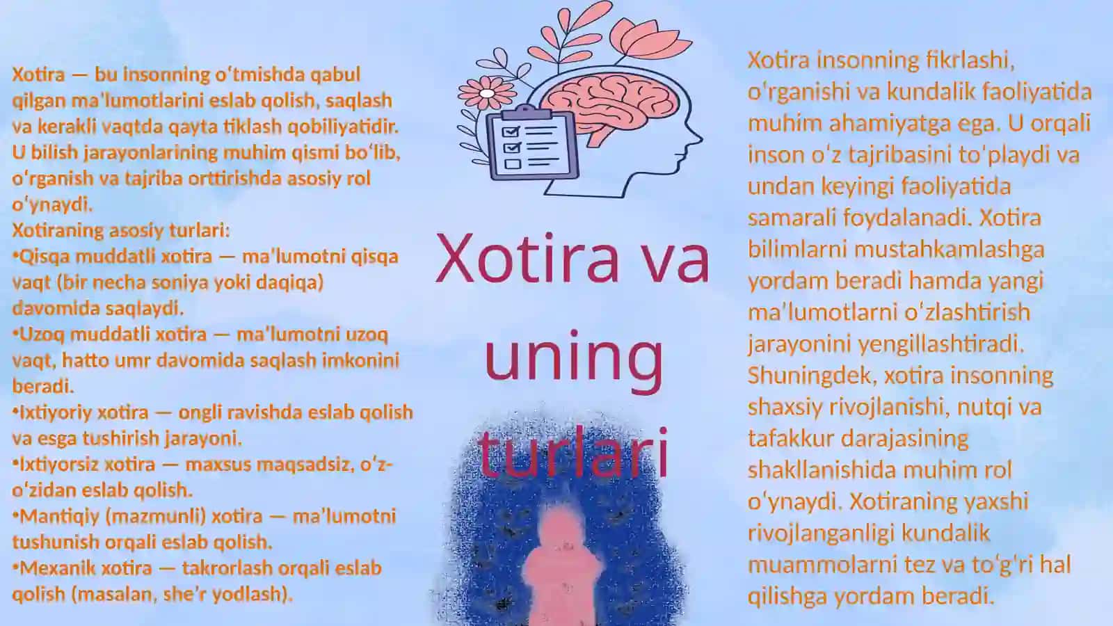 Xotira buzilishi. Korsakov sindromli bemor demonstratsiyasi. 3