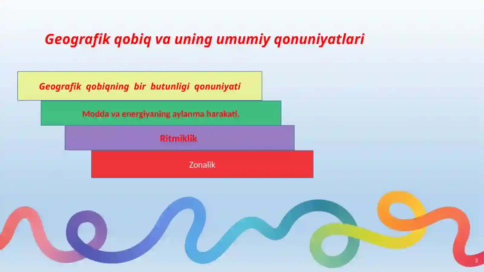 Geografik qobiq va uning umumiy qonuniyatlari 3