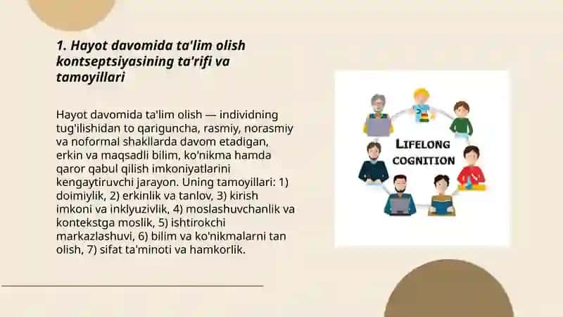 Hayot davomida ta'lim olish (Lifelong Learning) kontseptsiyasi 3