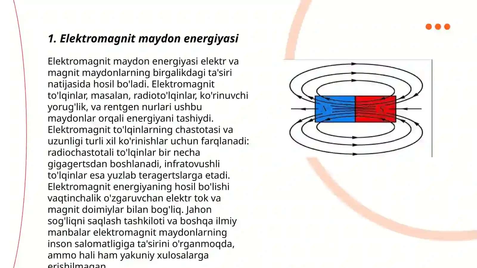 Elektromagnit maydon energiyasi 3
