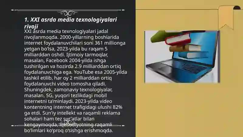 XXI asrda media shakllanishi jarayoni 3