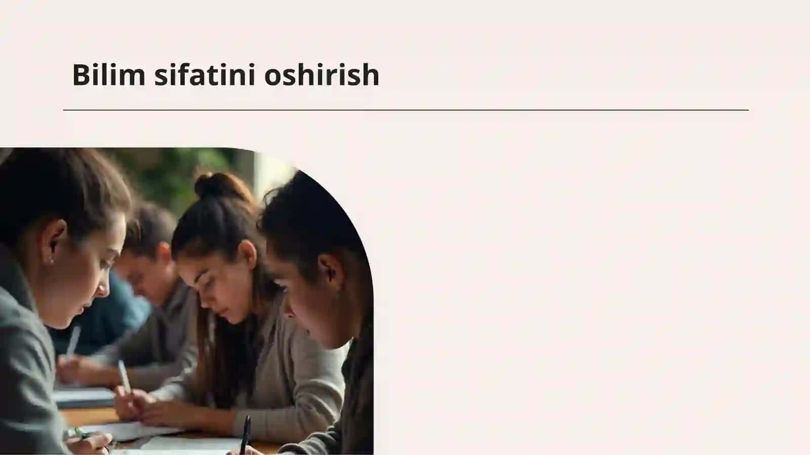 Bilim sifatini oshirish va intizomni mustahkamlash 3