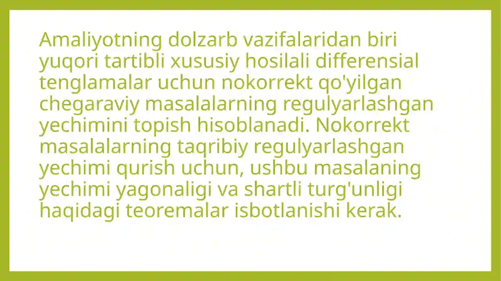 UCHINCHI VA TO’RTINCHI TARTIBLI TENGLAMALAR 3