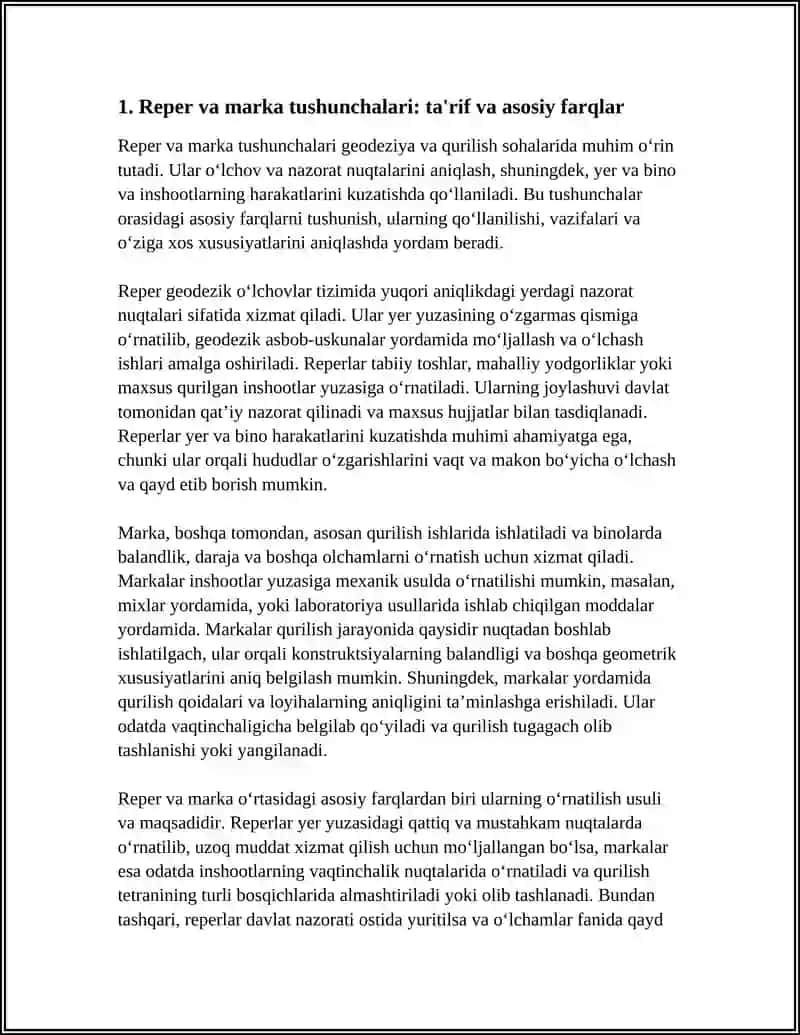 REPER VA MARKA: FARQI VA QO‘LLANILISHI 3