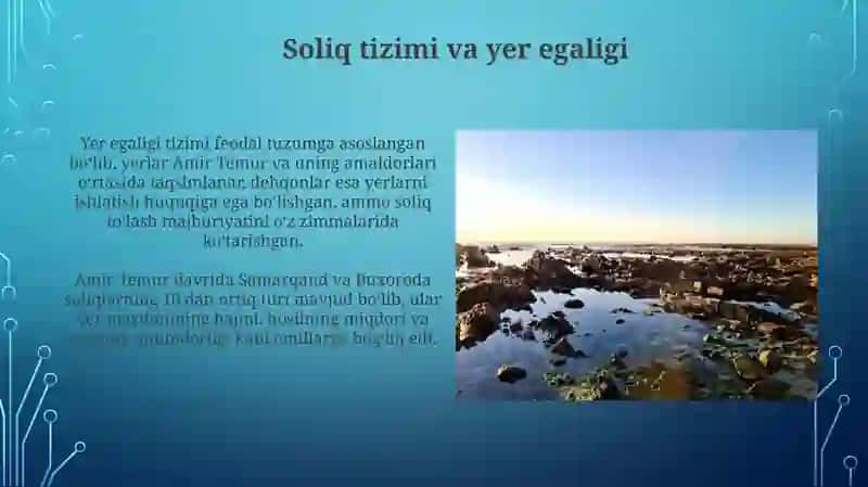 Amir Temurning iqtisodiy qarashlari 3