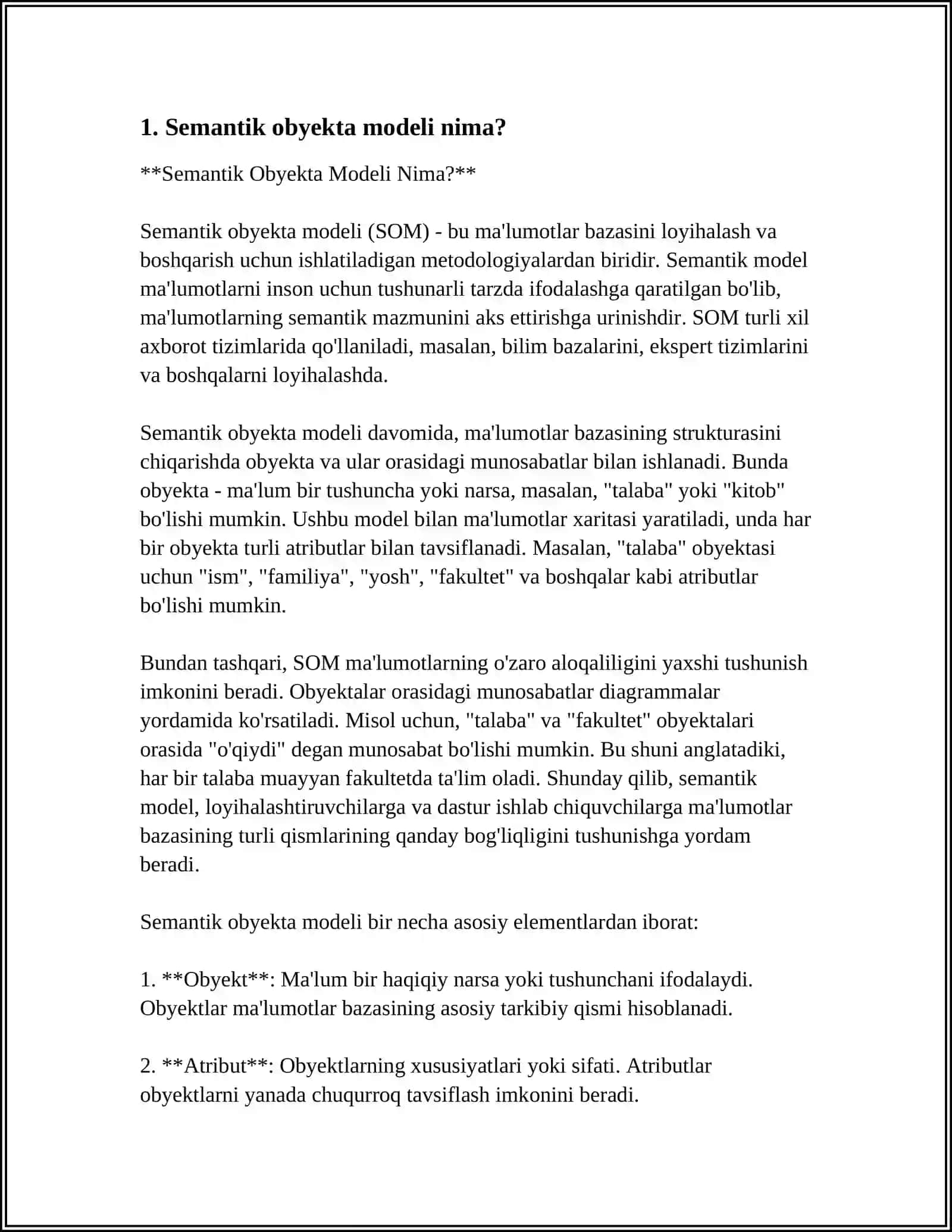 SEMANTIK OBYEKT MODEL 3