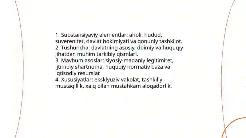 Davlatning substansiyaviy, hududiy va institutsiyaviy elementlari 3