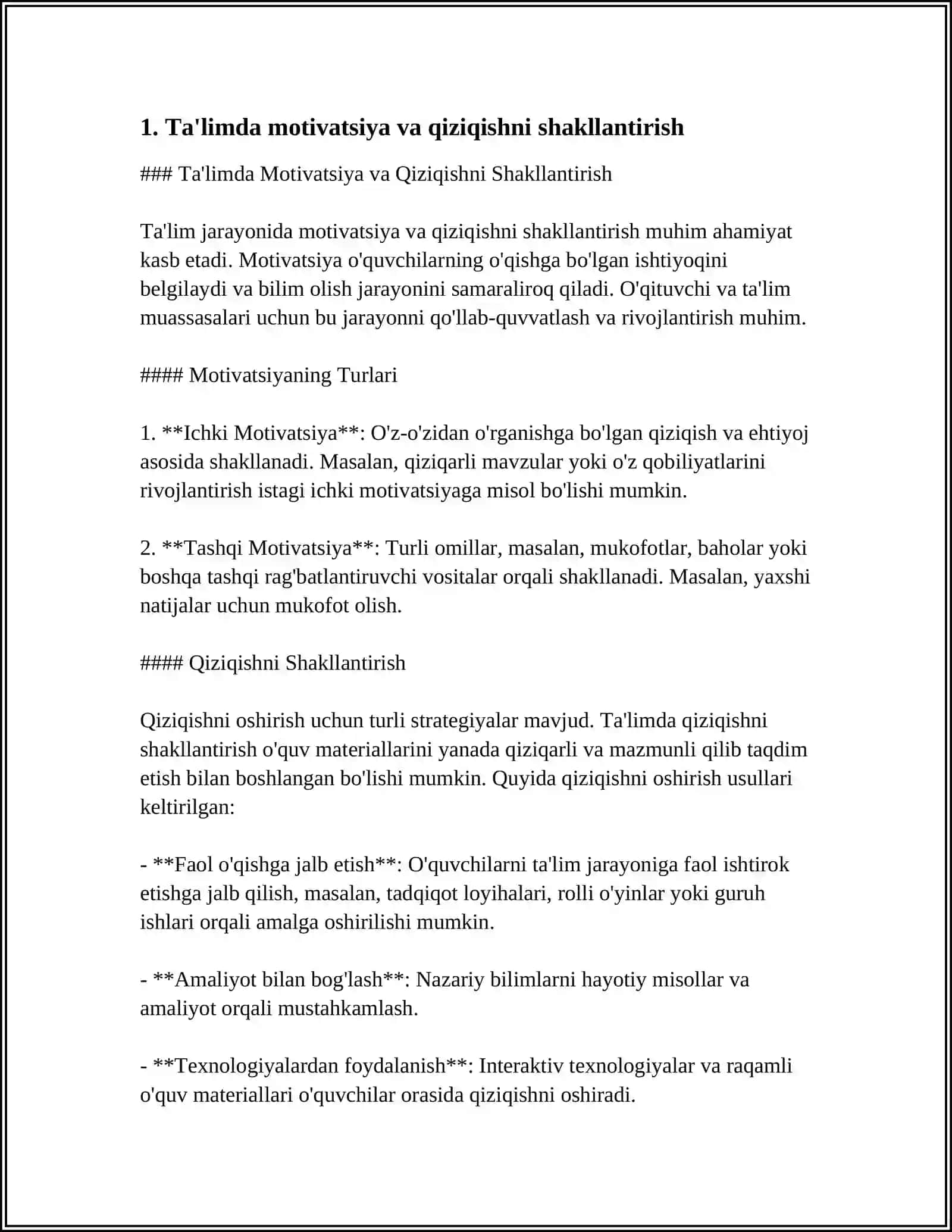 TALABALARNI PEDAGOGIK FAOLIYATGA TAYYORLASH TAKTIKASI 3