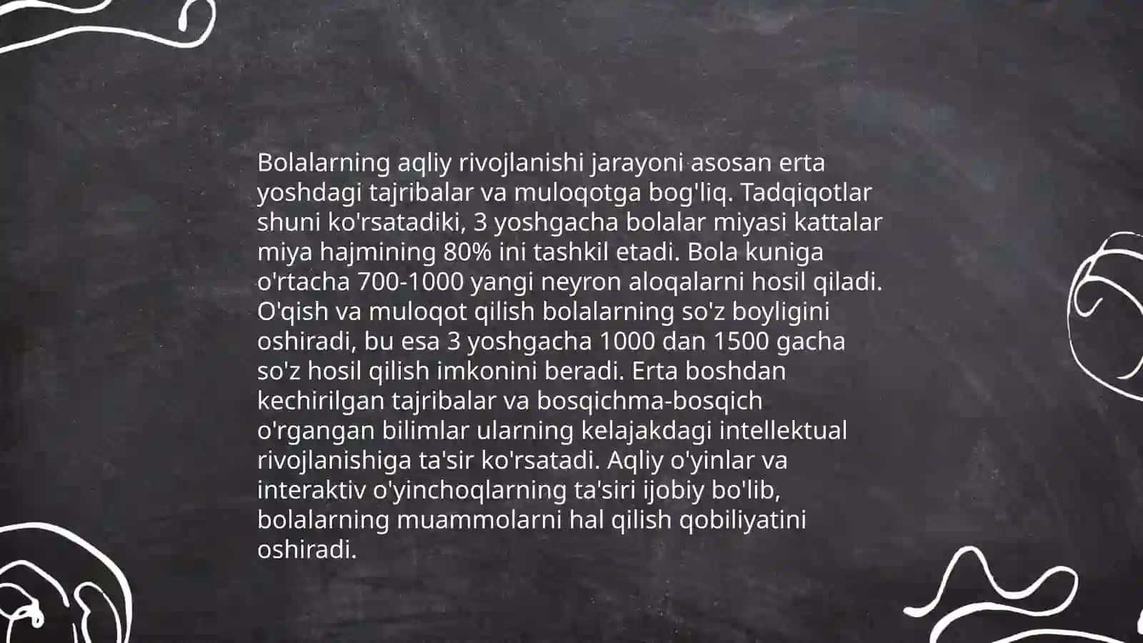 Turli yoshdagi bolalarning psixalogik rivojlanish qobilyatlarini oʻrganish 3