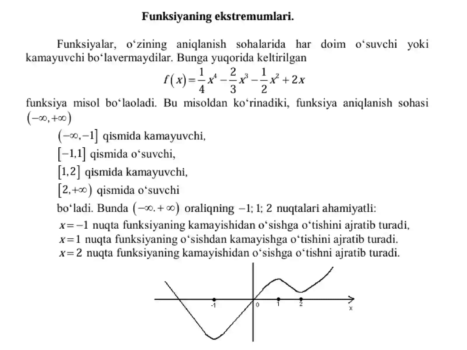 8-mavzu. Differensial hisobning ba’zi tatbiqlari 3