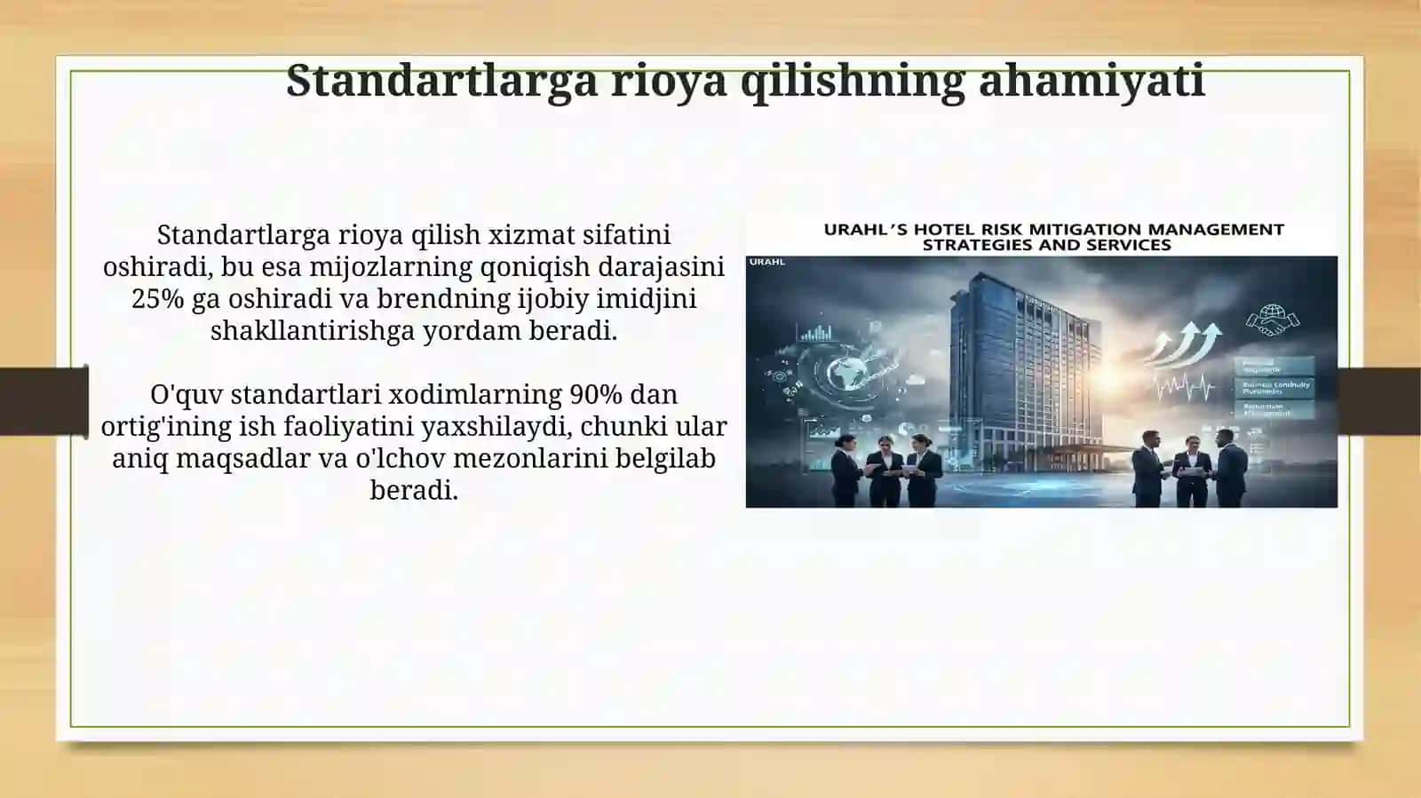 Standartlarga rioya qilishning ahamiyati 3