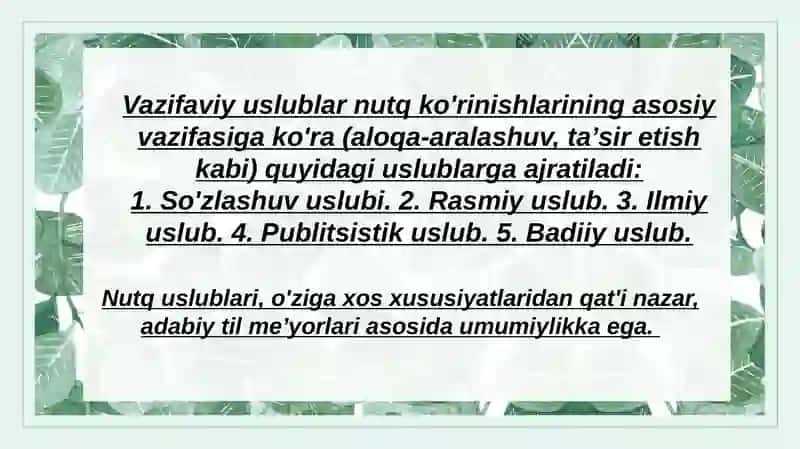Ona tili o'qitish metodikasi 3