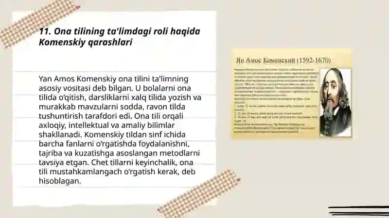 Jahon Pedagogika fanining rivojlanishi tarixi bayoni 3