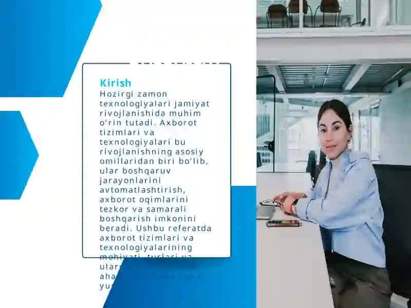 AXBOROT TIZIMLARI VA TEXNOLOGIYALARI 3