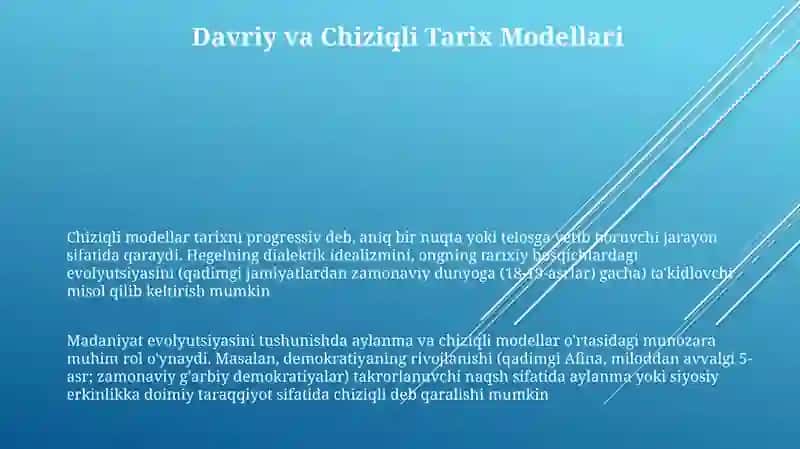 Tarix falsafasi. Sivilizatsiya va madaniyatlar 3
